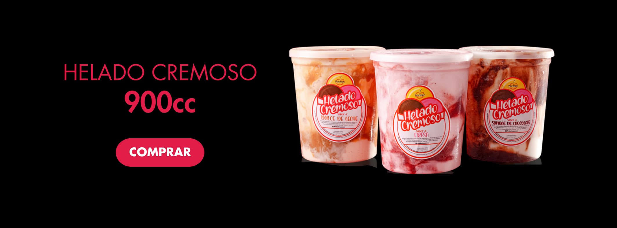 Banner Helado Cremoso 900cc